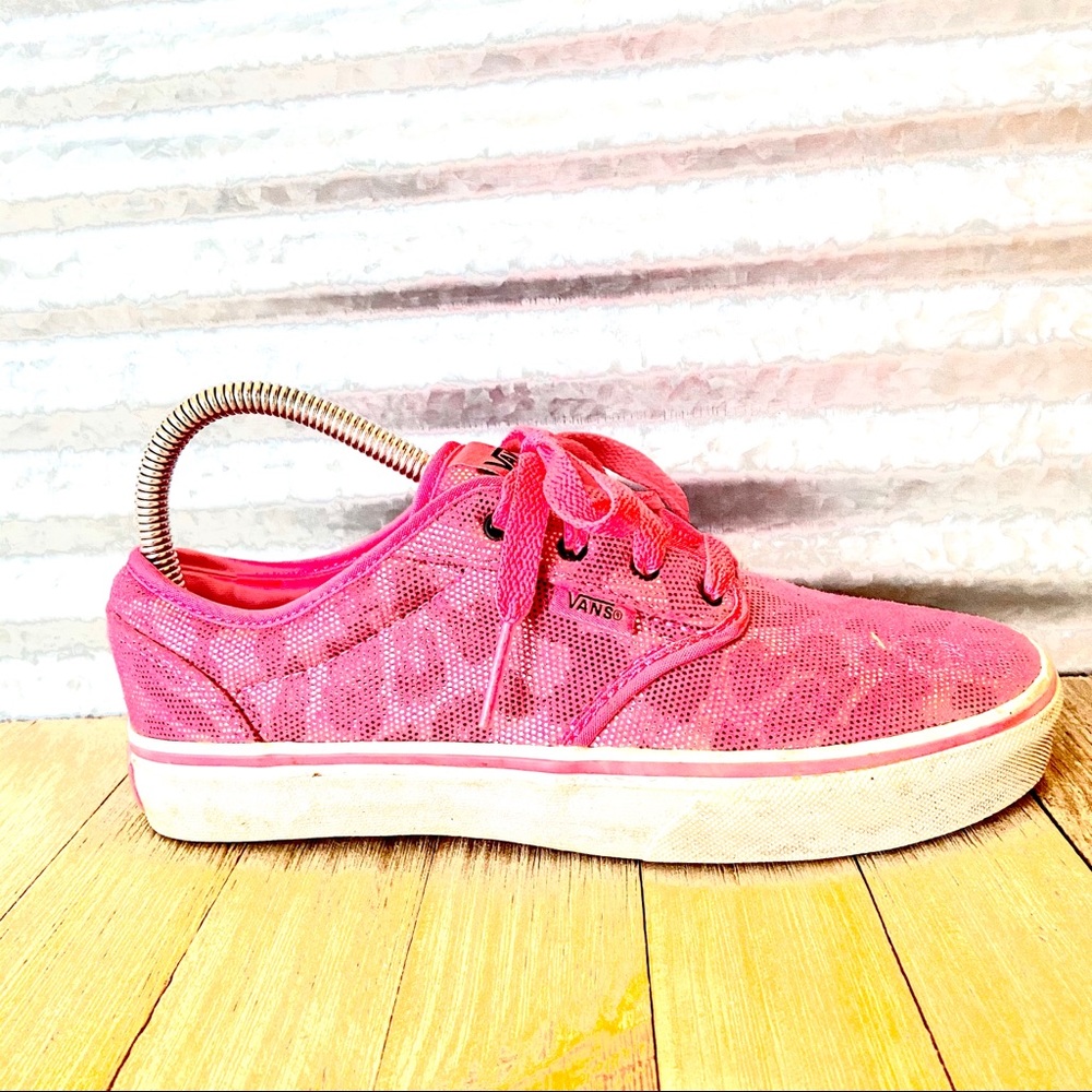 Vans Women’s Pink Athletic Sneakers, Size 5, EUC
